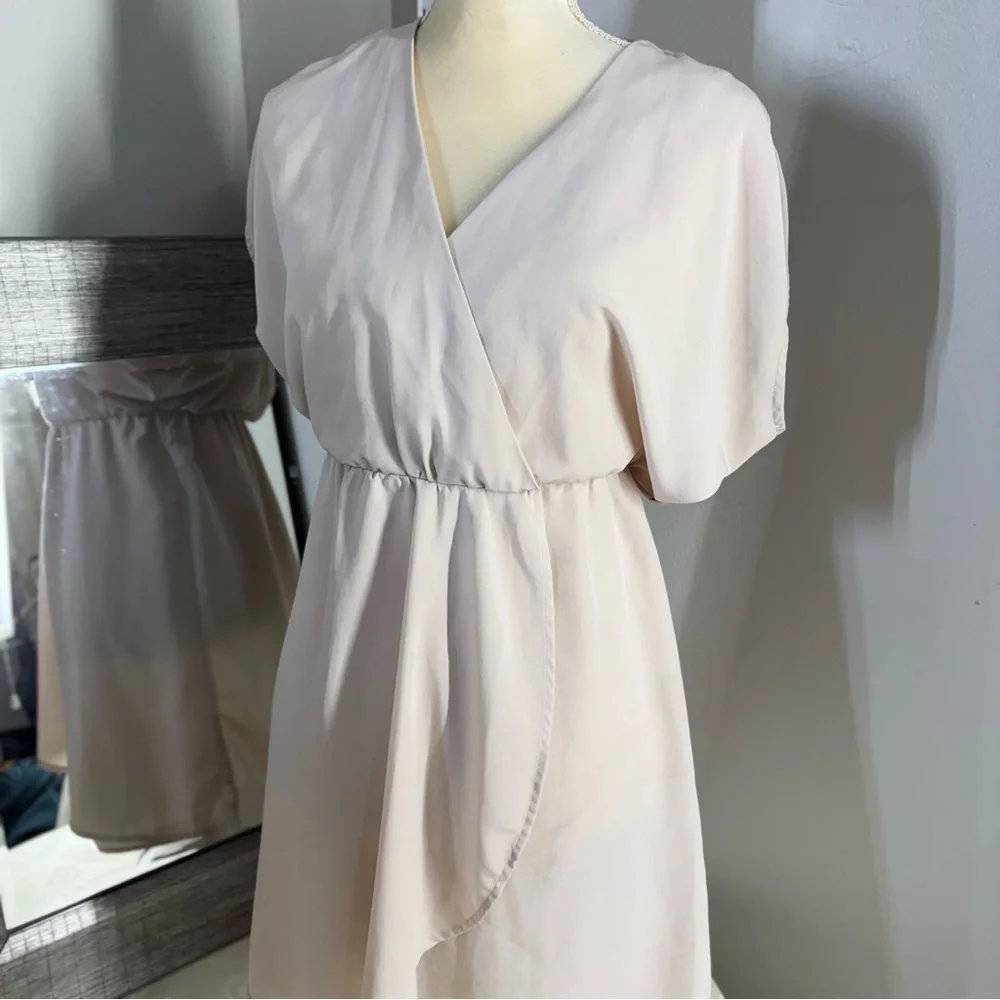 H&M Cream Dolman Sleeve V-Neck Sundress